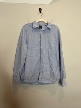 Todd Snyder Three Looms Shirt Mens XL Blue Oxford Button Down Made in USA Japan